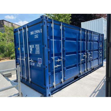 20ft Open Side Container Azul Nuevo