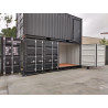 20ft Open Side Container Negro Nuevo